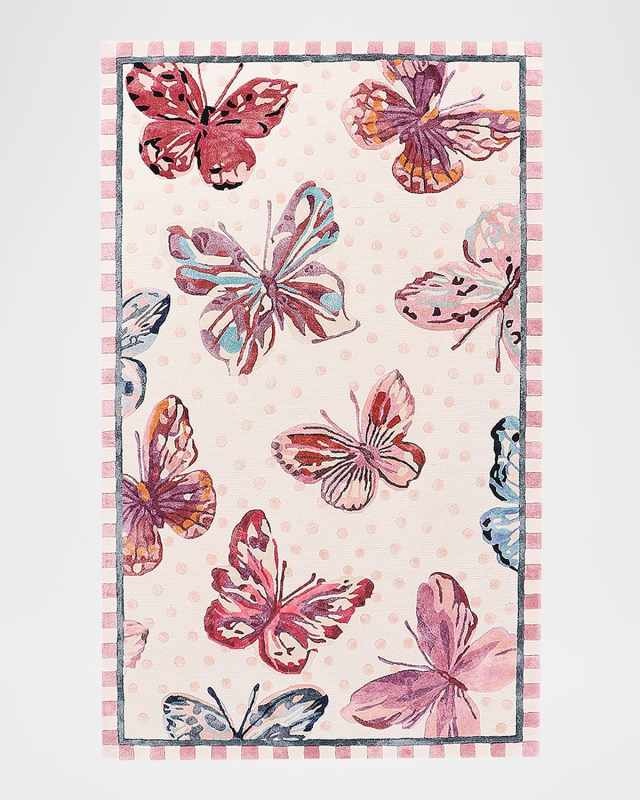 Eternity Butterfly Rug, 5' x 8'